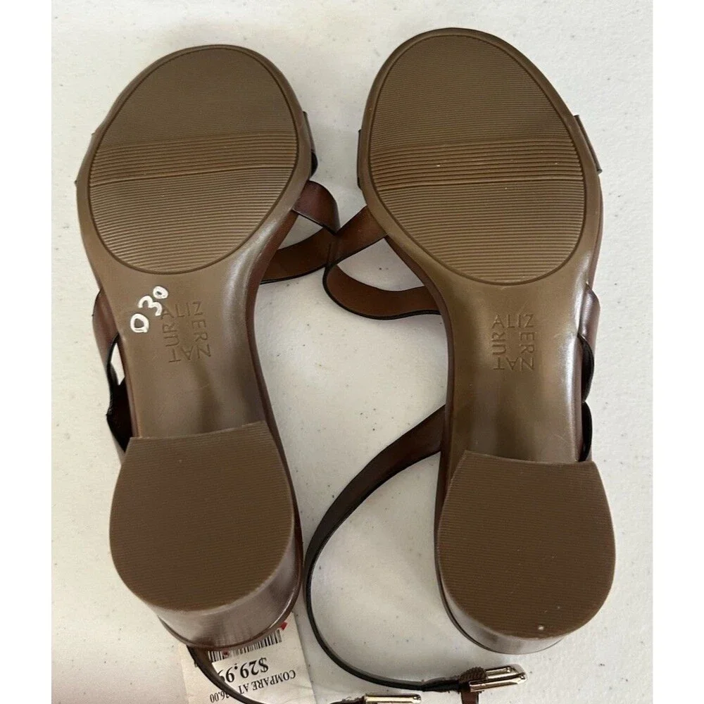 Naturalizer Kendall Womans Brown Sandals Heels Size 9M